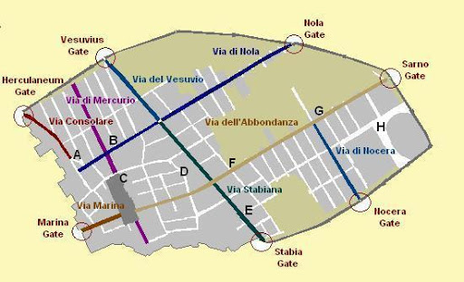 Pompeii Gates and Streets
