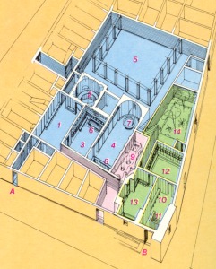 Forum Baths of Pompeii Map Layout